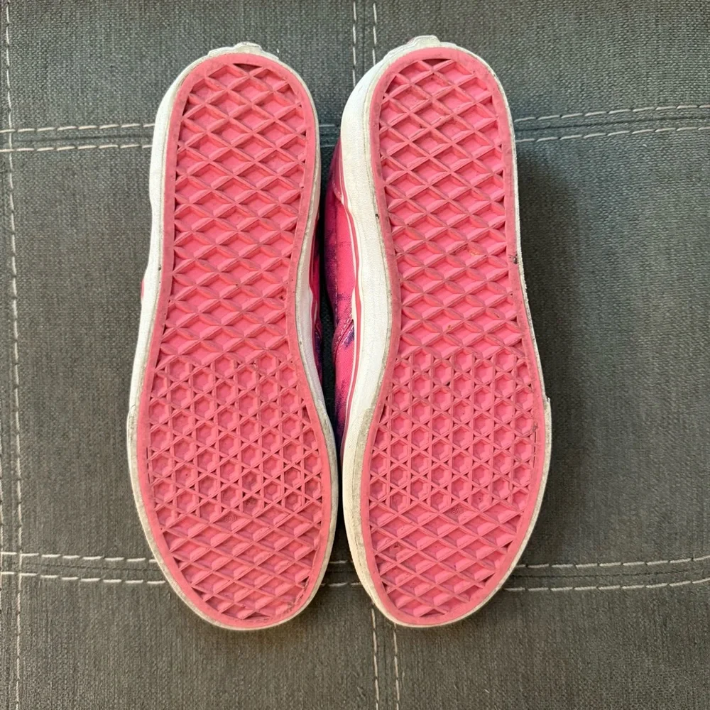 GUD🎀 Pink & Blue Vans Classic Slip On Sneakers